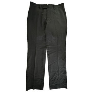 Women's Dress Pants w/ Pockets Non Slip Straight Size 2 Blackish Brown